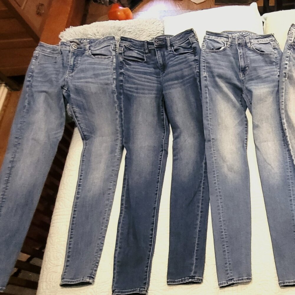 FREE SHIPPING! BUNDLE of 6 Pr American Eagle Jeggings Size 6XL